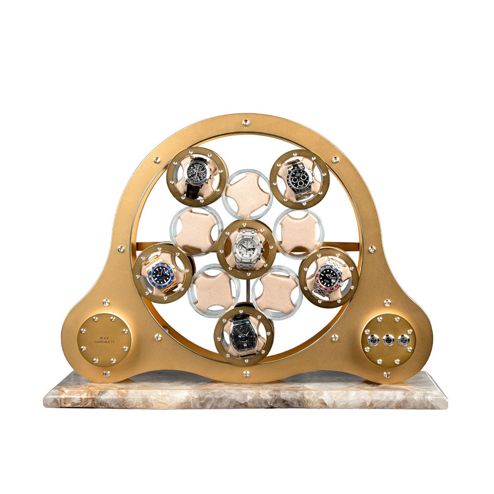 LumiSidus 11 Cristal 24 Karat Gold Uhrenbeweger