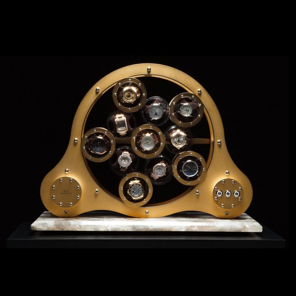 LumiSidus 11 Cristal 24 Karat Gold Uhrenbeweger