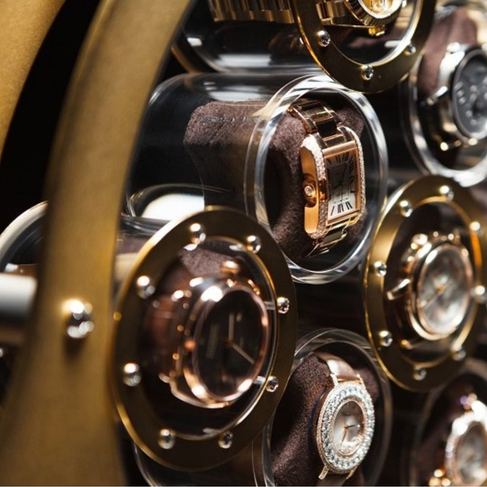 LumiSidus 11 Cristal 24 Karat Gold Uhrenbeweger