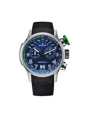 Edox Chronorally Chronograph 48mm 38001-TINV-BUV3