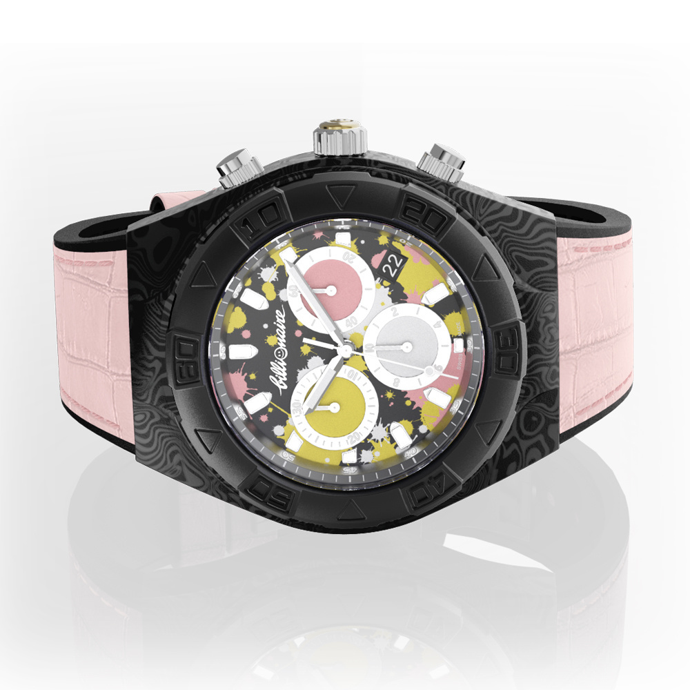 Billionaire by Flavio Briatore  Chronograph Uhr Beige  Rosa