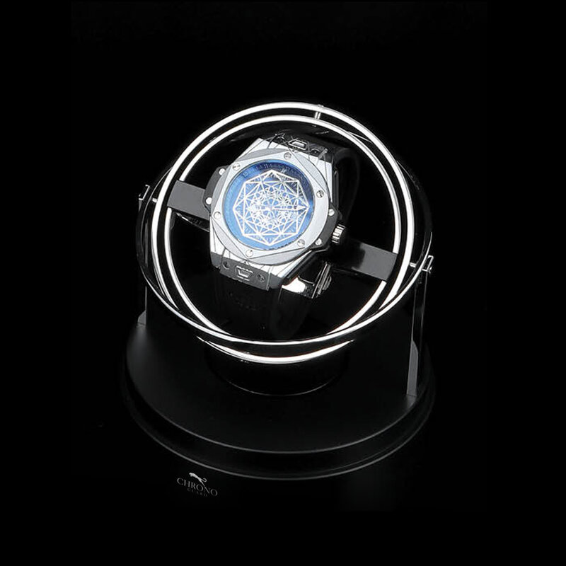 CHRONOGUARD Uhrenbeweger Astro Gyroscope silber für 1 Automatikuhr