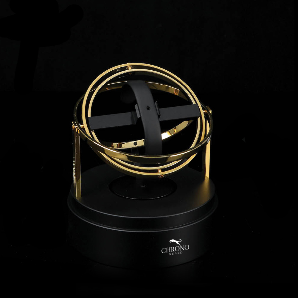 CHRONOGUARD Uhrenbeweger Astro Gyroscope silber für 1 Automatikuhr