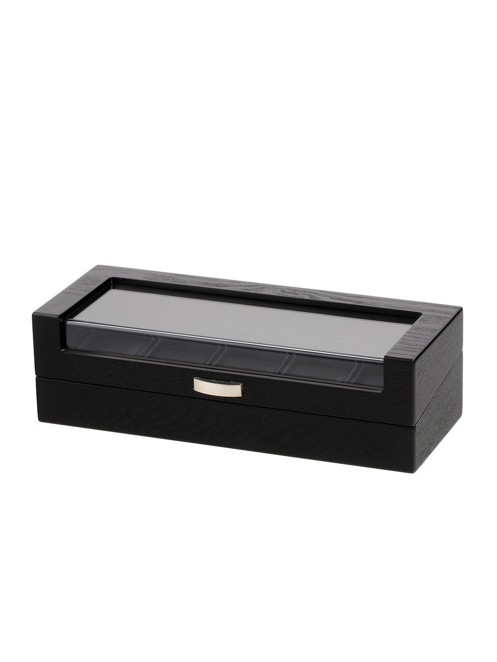LuxTech Uhrenbox LT-2375-5OAK für 5 Uhren schwarz