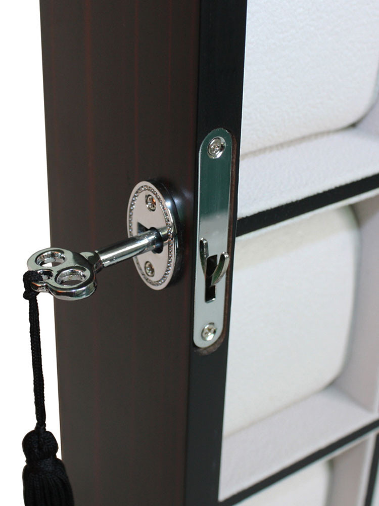 LuxTech Uhrenvitrine LT-1135-30EB für 30 Uhren ebony