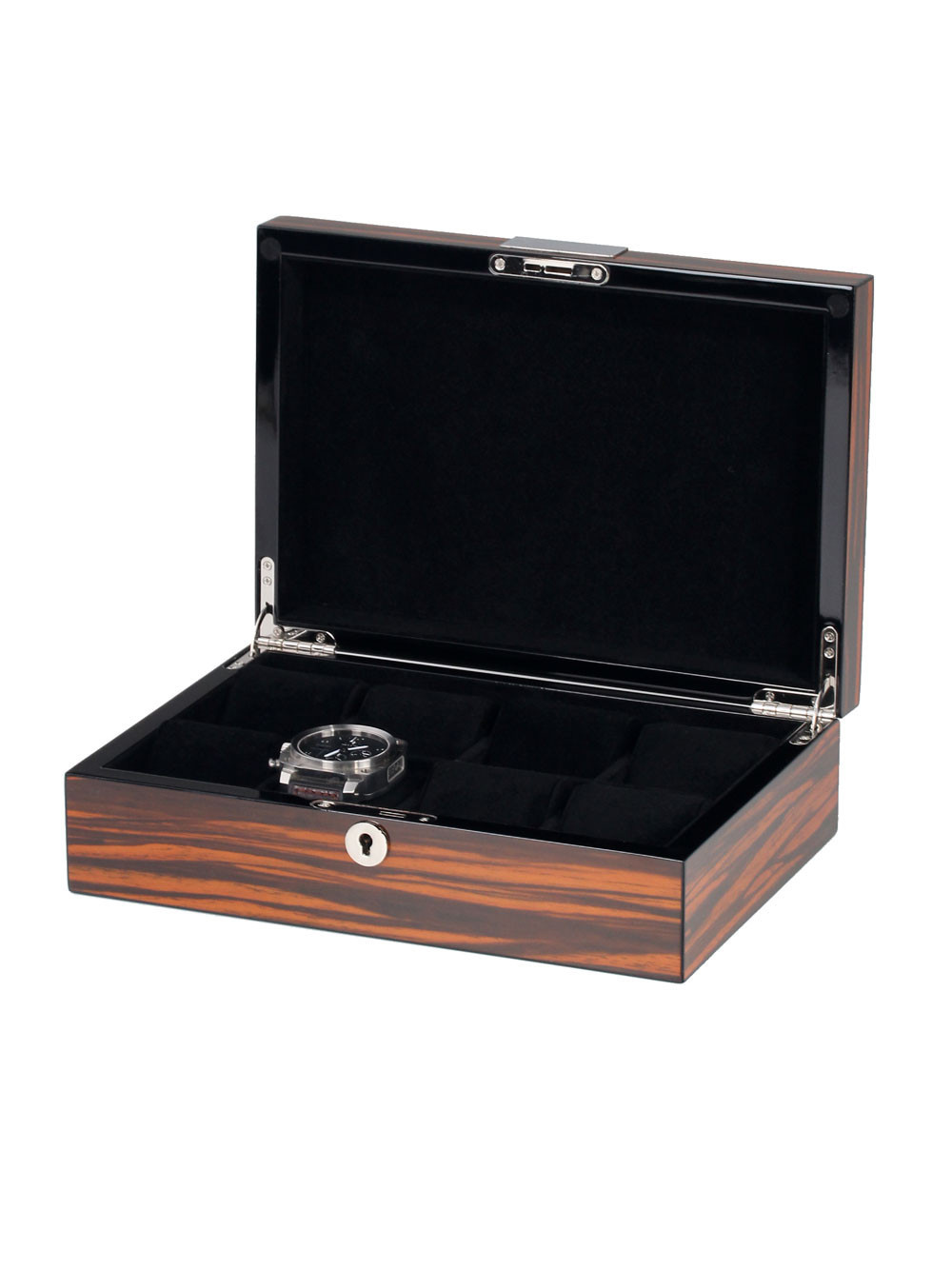 LuxTech  Uhrebox LT-2264-8-E für 8 Uhren ebony