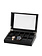 LuxTech Uhrenbox LT-2375-10OAK für 10 Uhren schwarz
