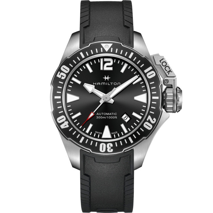 Hamilton  Herrenuhr Khaki Navy Frogman Auto H77605335