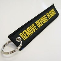 Remove Before Flight Tag Zwart