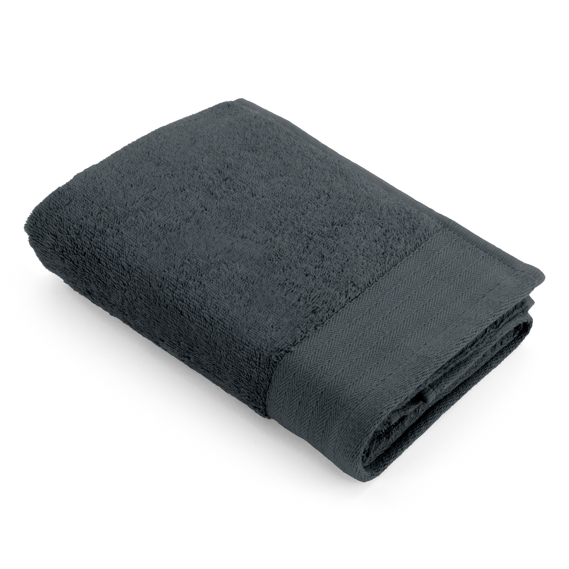 spoel passend Serena Walra Handdoek Antraciet 60x110cm - Mijn Woontextiel