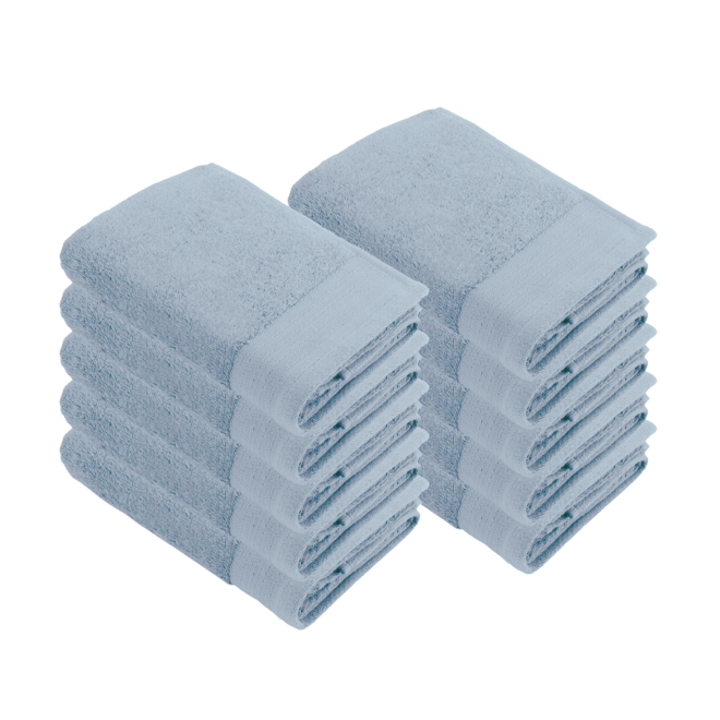 Walra Handdoeken Soft Cotton Blauw 60 x 110 cm - Set van 10