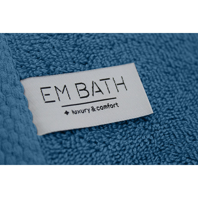 EM Bath Premium Handdoek Blauw 50 x 100 cm - 1 stuk