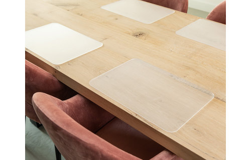 Clear placemats - set of 6 pieces