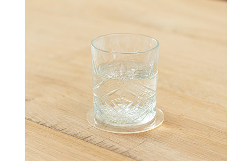 Clear coasters - set of 8 pcs