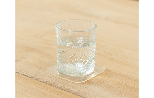 Clear coasters - set of 8 pcs