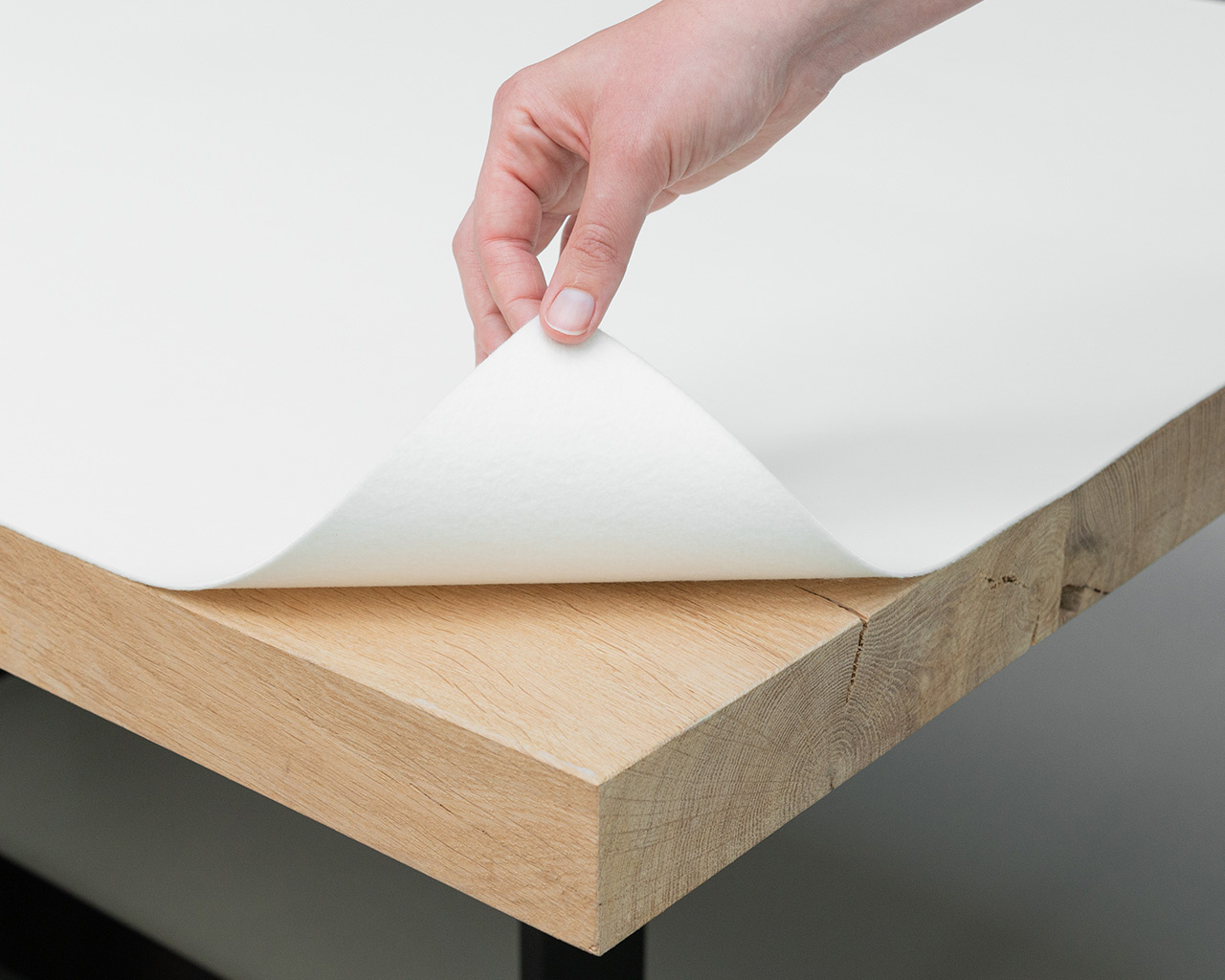 Table protector pad with molton back