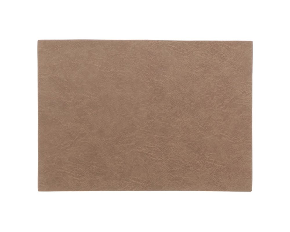 Placemat Ava 30x43cm Taupe - PU-Leder - rechteckig