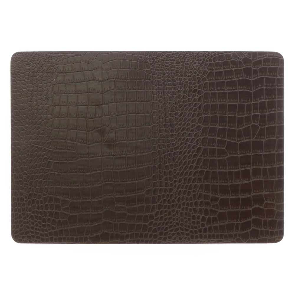 Placemat Bodil 30x43cm Brown - PU leather - Rectangular