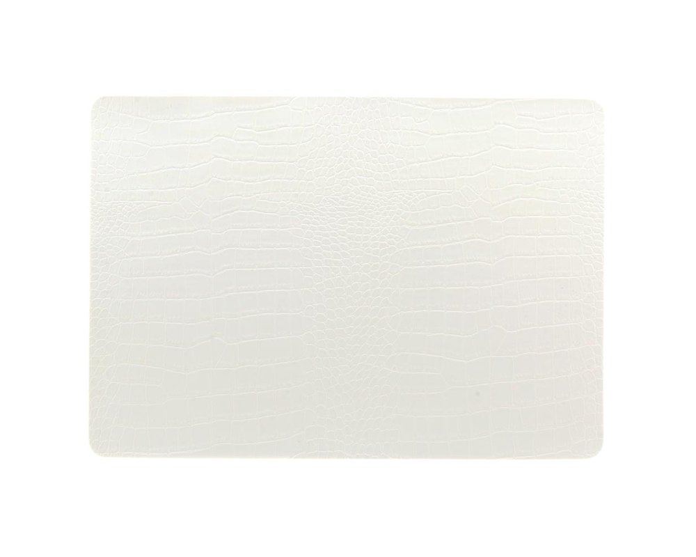 Placemat Bodil 30x43cm Elfenbeinfarbe - PU-Leder - rechteckig