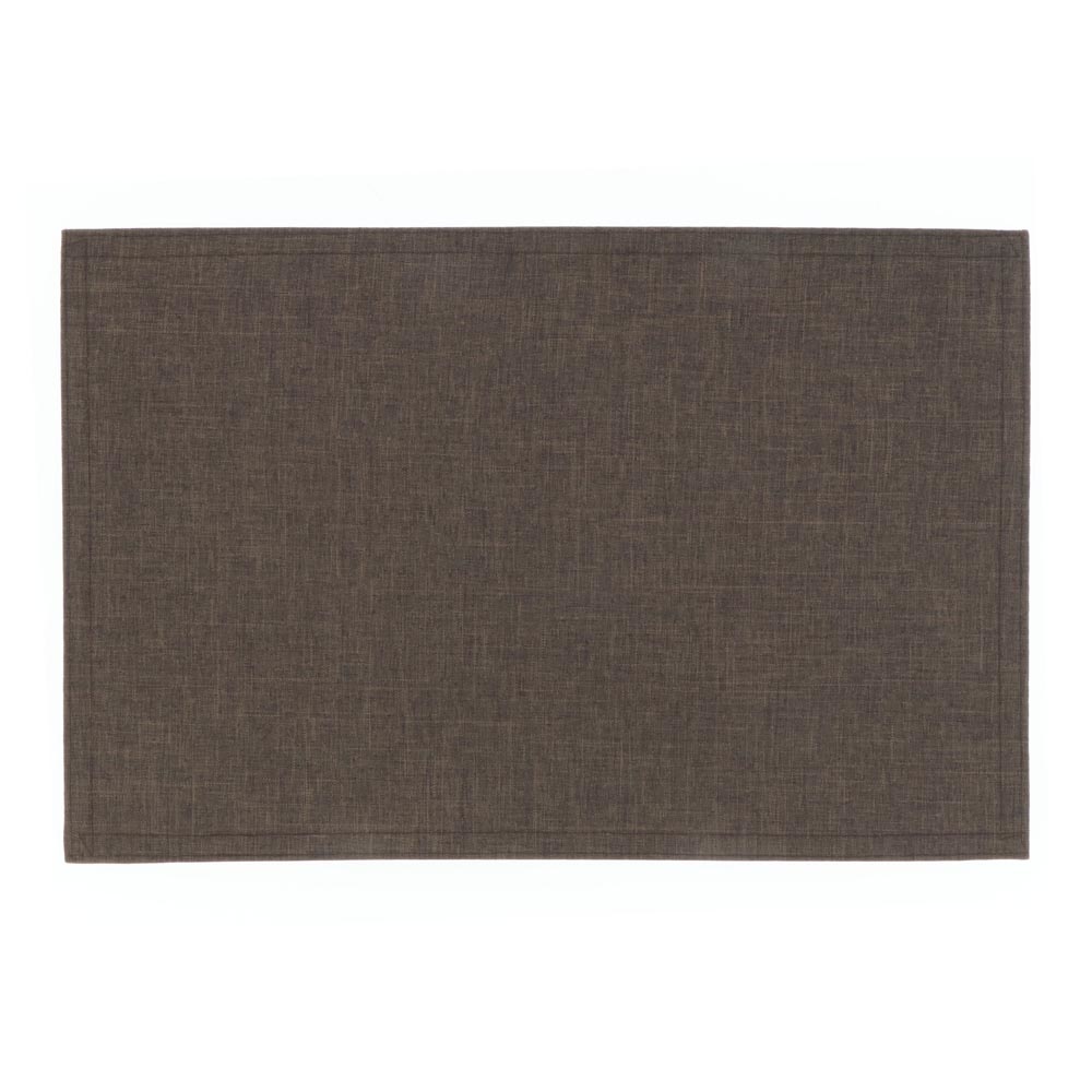 Placemat Dario 45x30cm Bruin - Polyester - Rechthoekig