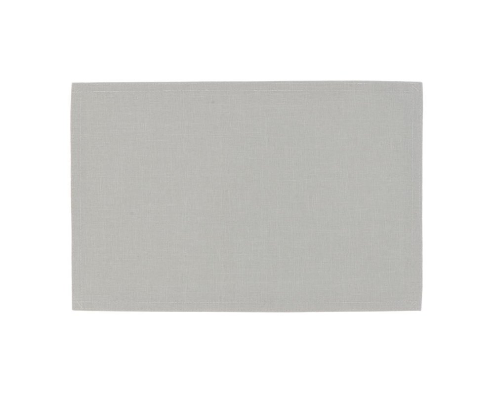 Placemat Dario 45x30cm Grijs - Polyester - Rechthoekig