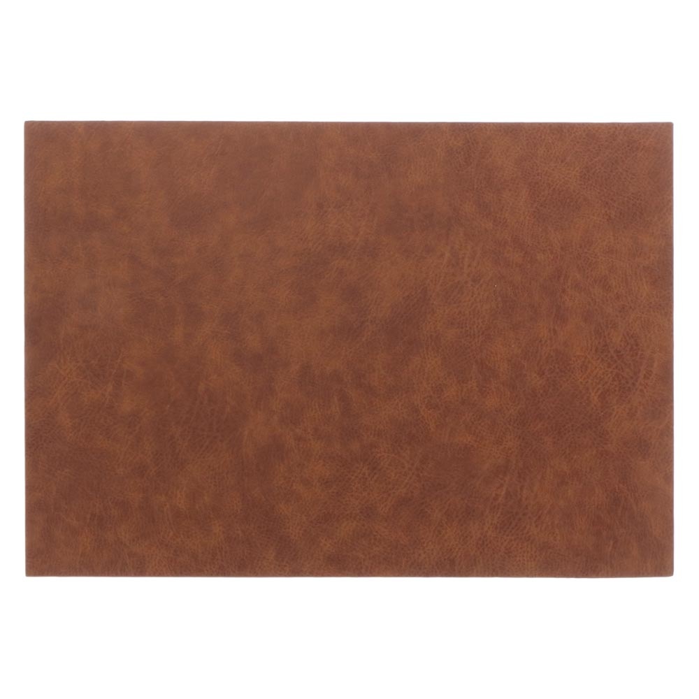 Placemat Ava 30x43cm Leer Bruin - PU leer - Rechthoekig