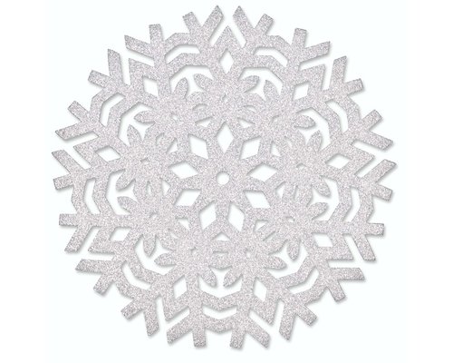 Placemat Ice 38cm Ø Silver