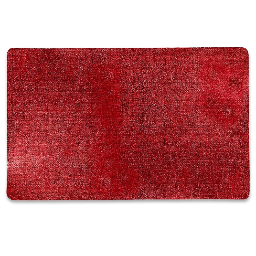 Placemat Metallic 30x45cm Rot - Kunststoff - Rechteck