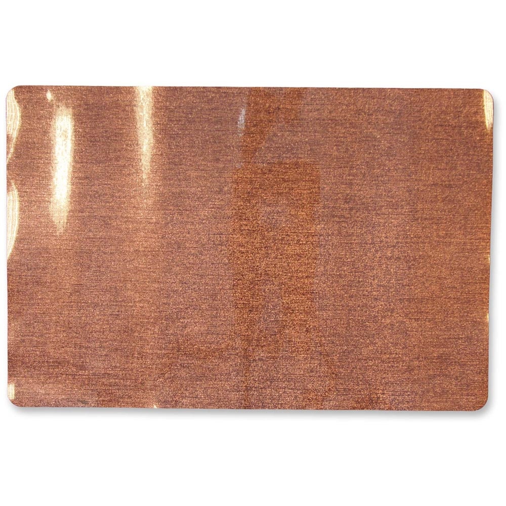 Placemat Metallic 30x45cm Red Copper Plastic Rectangle