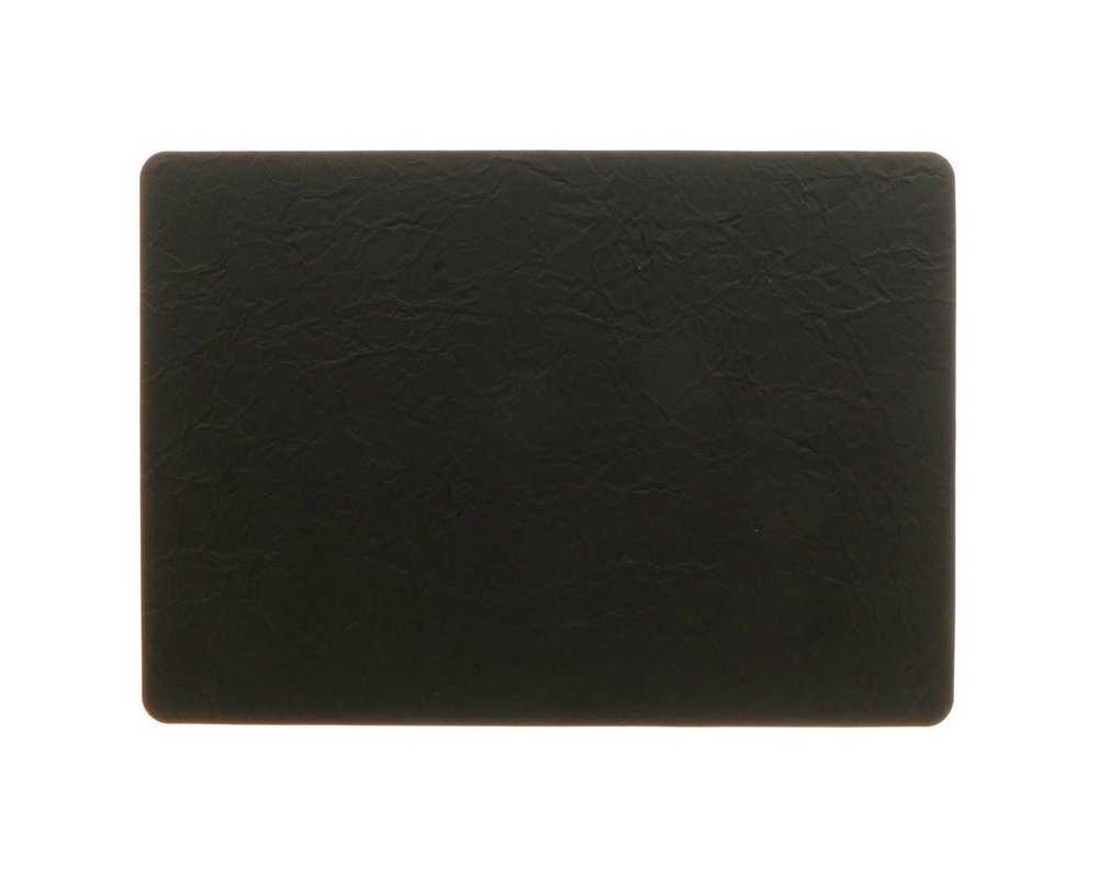 Placemat Nils 30x43cm Black - PU leather - rectangular
