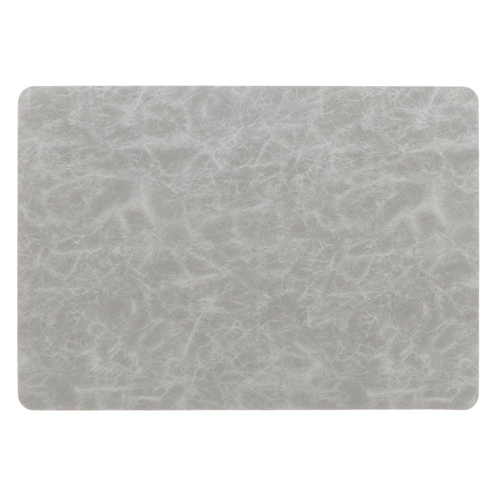 Placemat Nils 30x43cm Gray - PU leather - rectangular