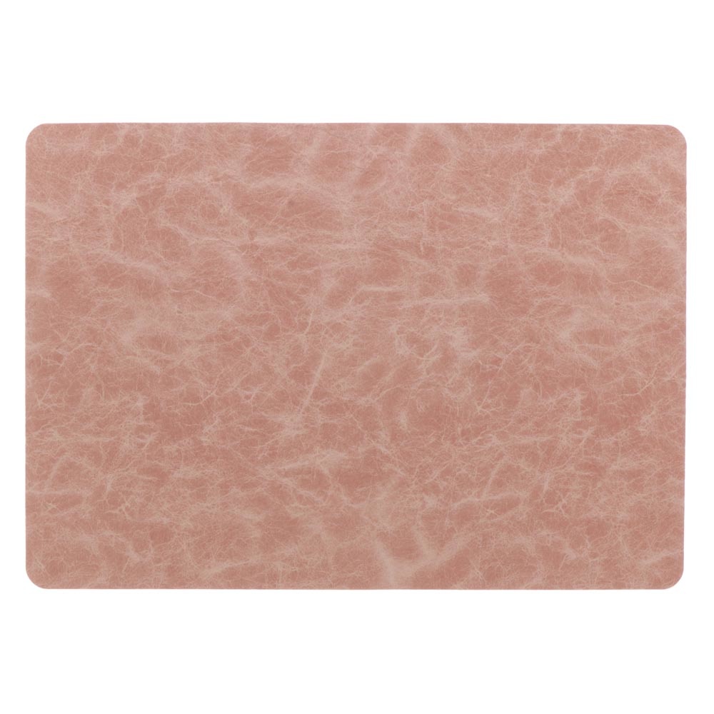 Placemat Nils 30x43cm Old Pink - PU leather - Rectangular