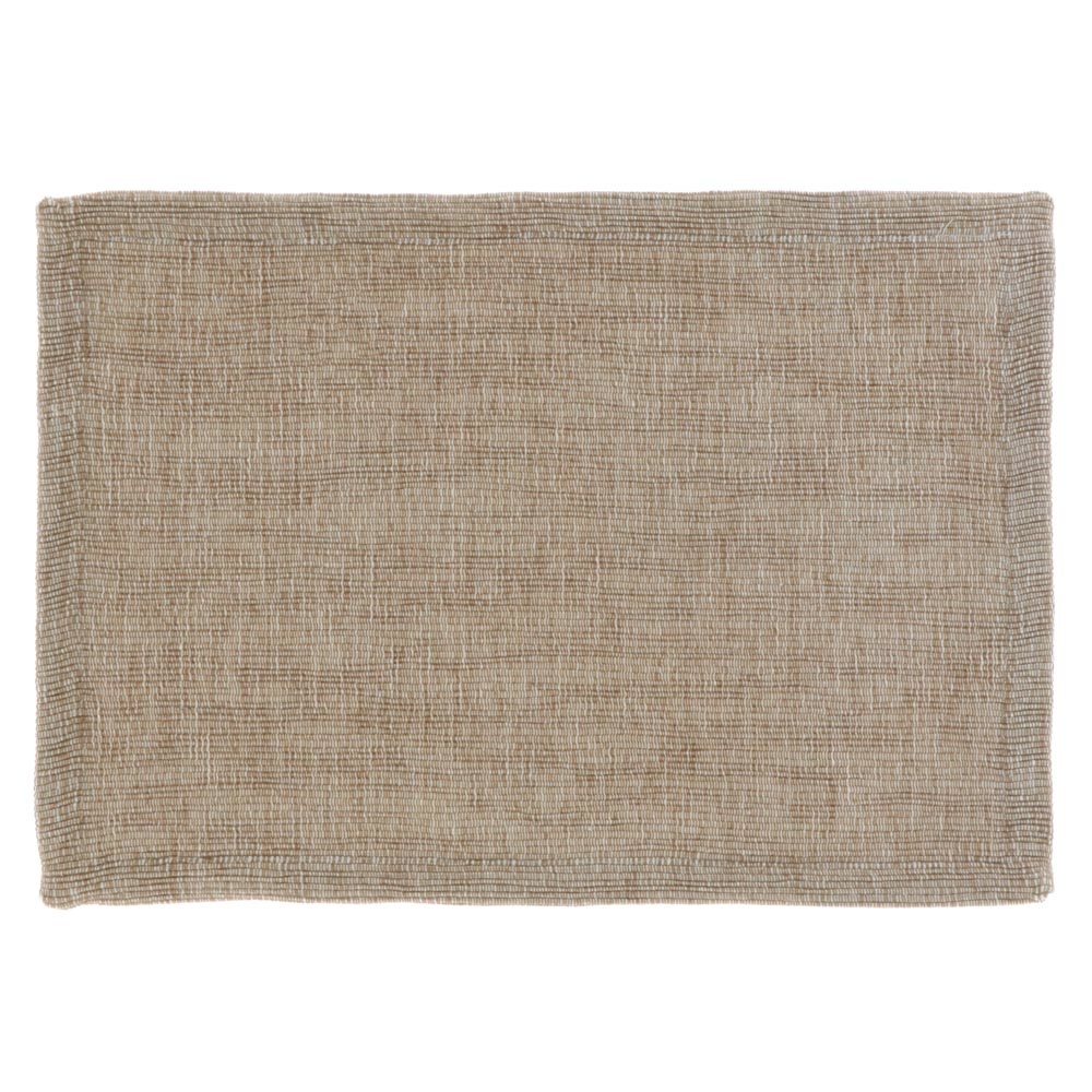 Placemat Rib 30x45cm Coconut - Polyester - Rechthoekig