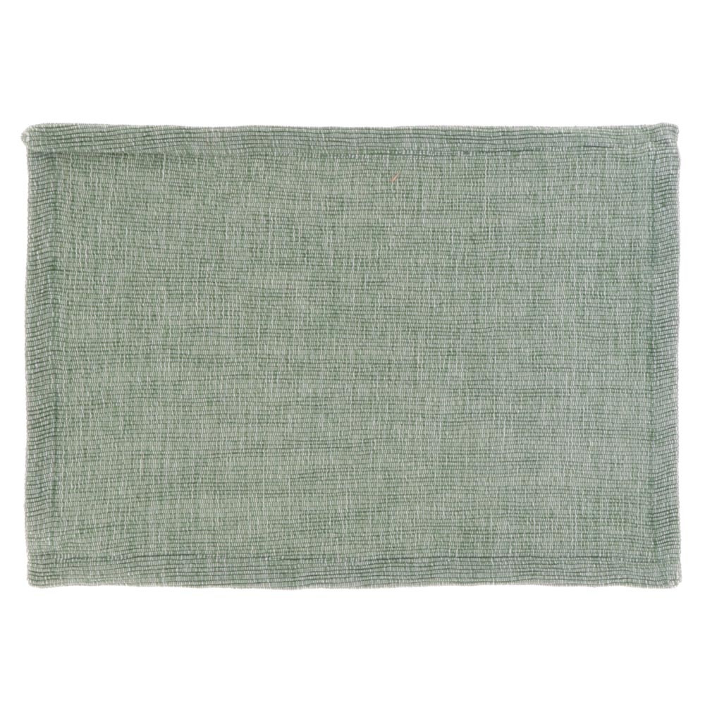 Placemat RIB 30x45cm Hedge Green - Polyester - Rectangular