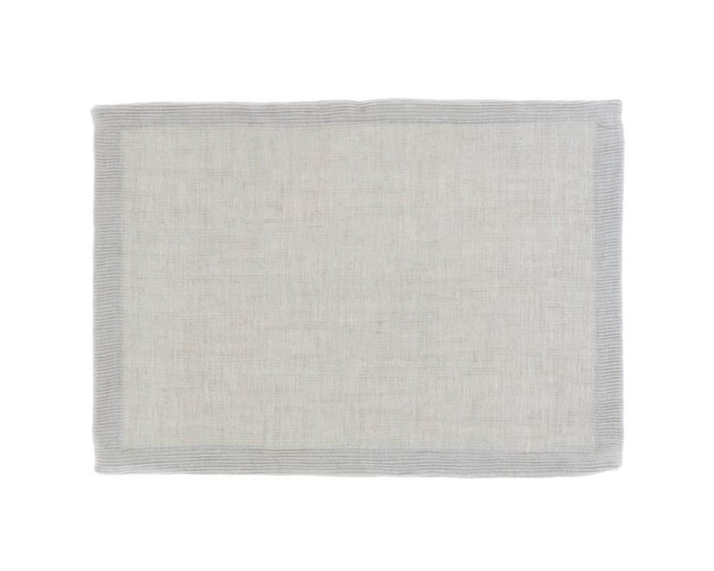 Placemat RIB 30x45cm grau - Polyester - Rechteck