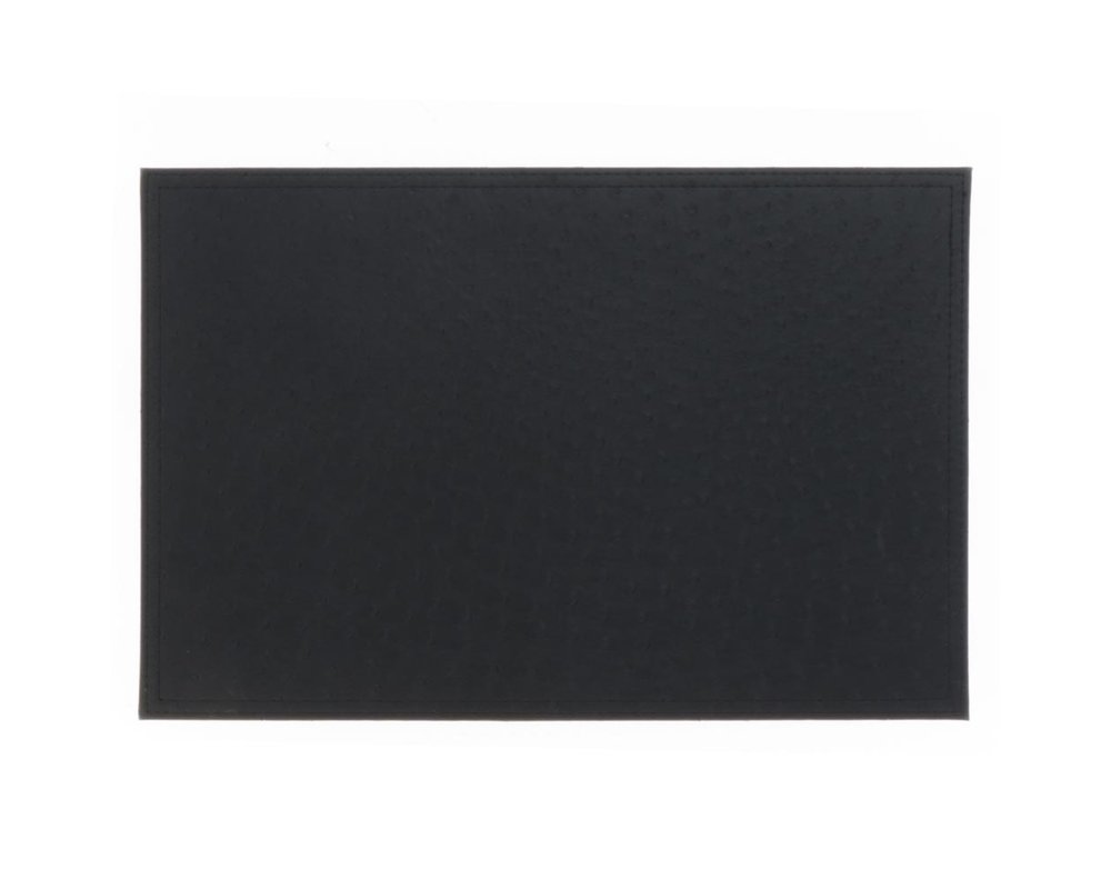 Placemat Triby 30x45cm schwarz - PU-Leder - rechteckig