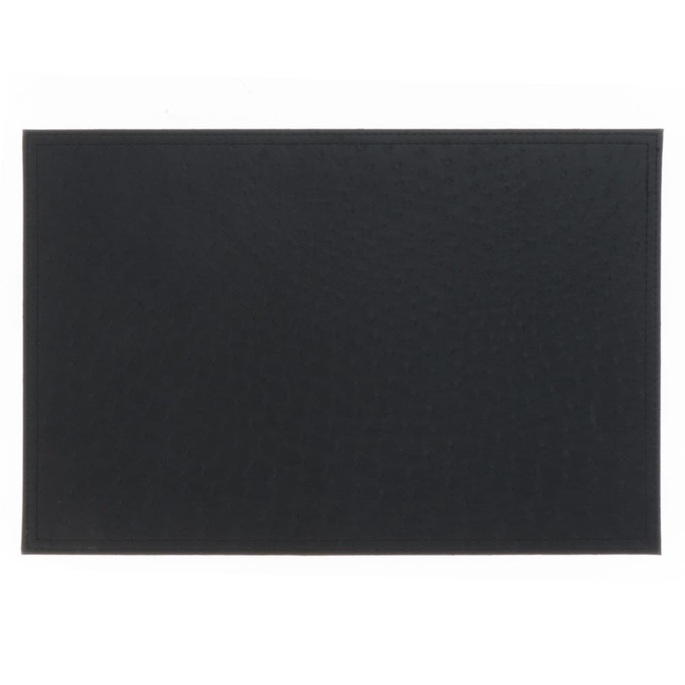 Placemat triby 30x45cm black - PU leather - rectangular