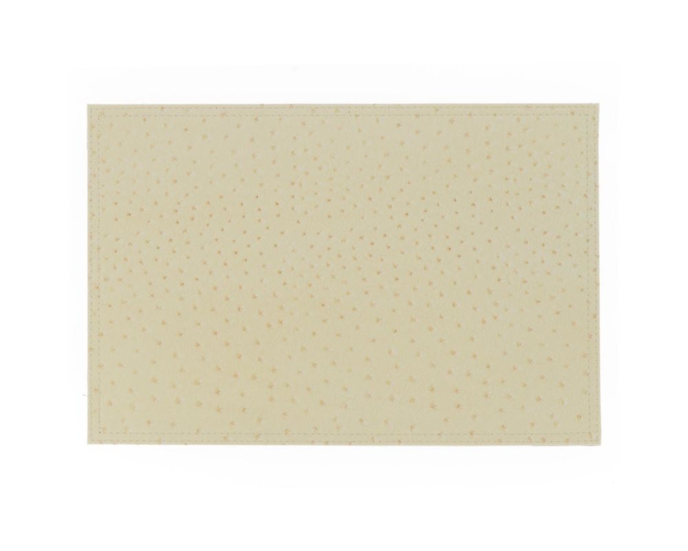 Placemat Triby 30x45cm Ivoor - PU leer - Rechthoekig