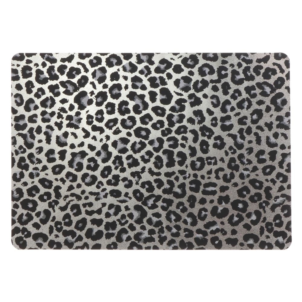 Placemat Ulla 30x45cm Zilver - Kunststof - Rechthoekig