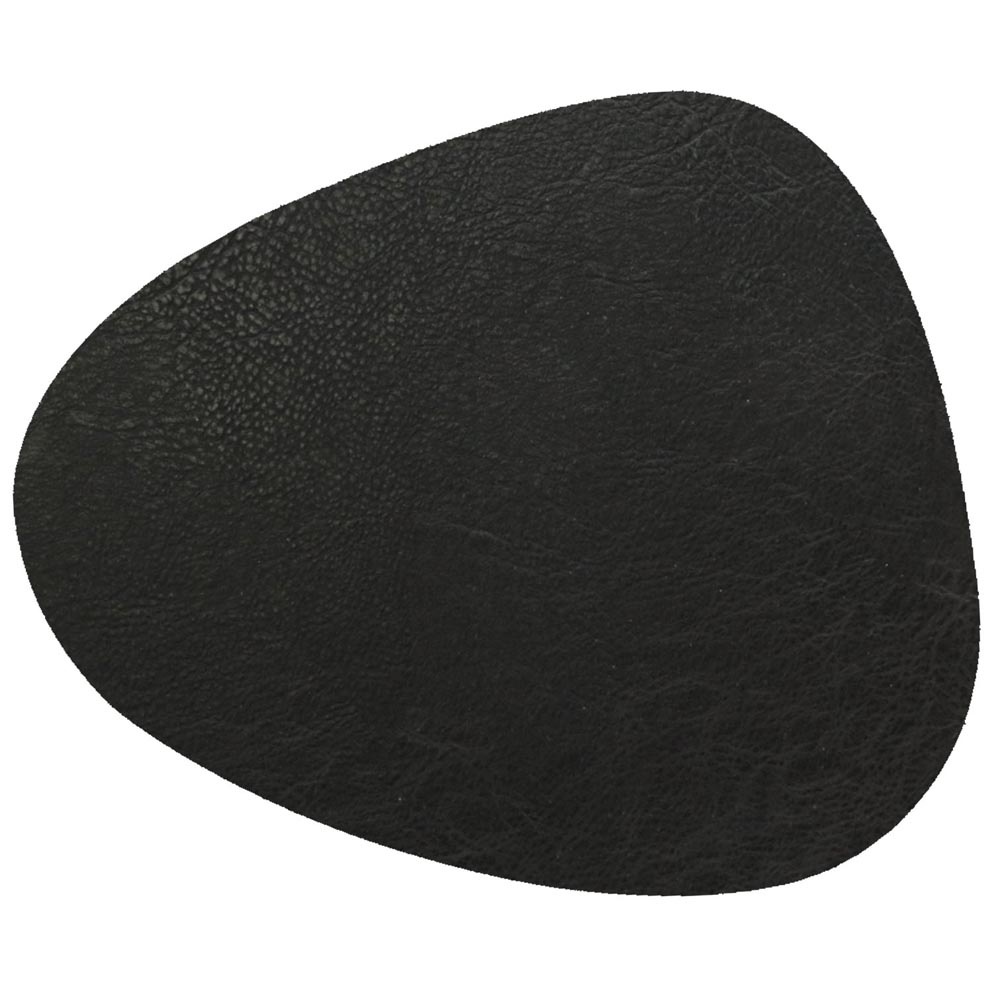 Placemat Floris 39x30,5cm Zwart PU leer Rechthoekig