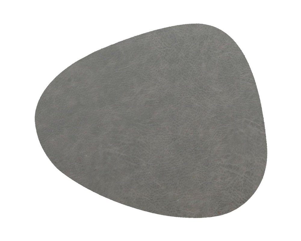Placemat Floris 39x30.5cm Anthrazit - PU-Leder - Rechteck