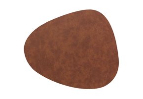 Placemat Floris 39x30.5cm leather brown