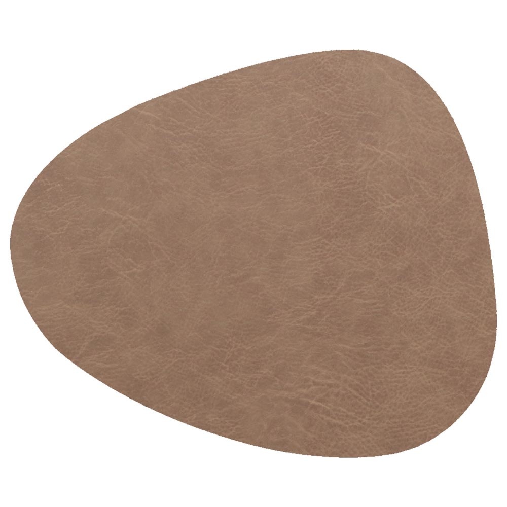 Placemat Floris 39x30.5cm Taupe - PU-Leder - rechteckig
