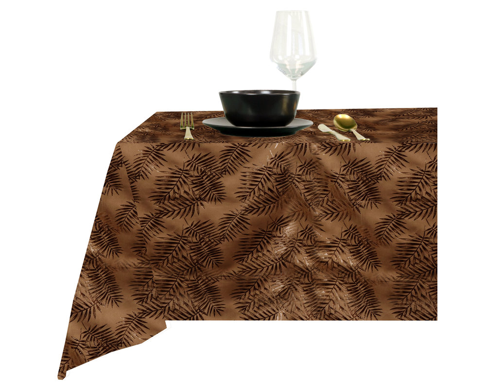 Tablecloth SID 150x250cm Brown - Polyester - Rectangle