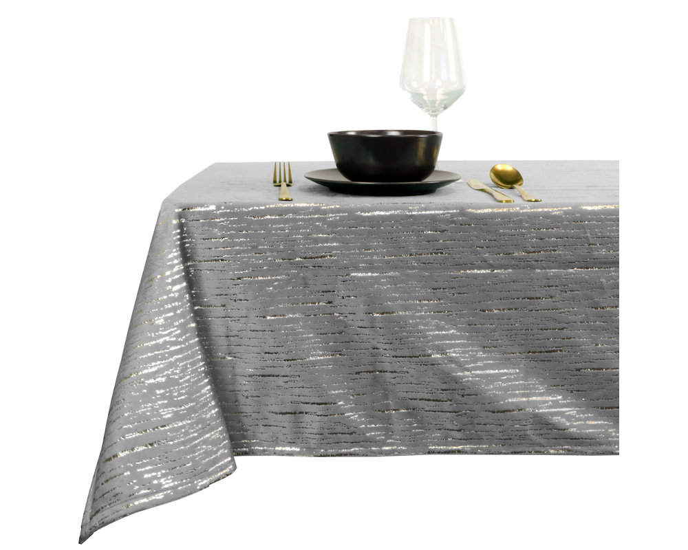 Tafelkleed Bobby 150x250cm Antraciet - Polyester - Rechthoek