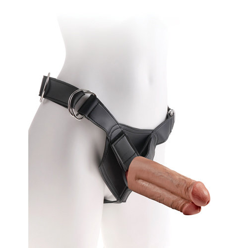 King Cock Strap-On Harness Met Dildo 7 - Huidskleur King Cock Strap-On Harness Met Dildo 7 - Huidskleur