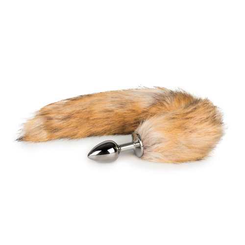 Easytoys Fetish Collection Kleine zilverkleurige buttplug met vossenstaart Easytoys Fetish Collection Kleine zilverkleurige buttplug met vossenstaart
