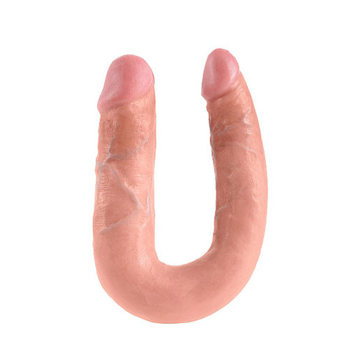 King Cock King Cock Medium Double Trouble 34,6 cm - Vleeskleurig King Cock King Cock Medium Double Trouble 34,6 cm - Vleeskleurig