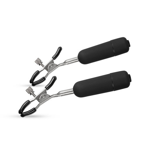Easytoys Fetish Collection Verstelbare Tepelklemmen Met Bullet Vibrator Easytoys Fetish Collection Verstelbare Tepelklemmen Met Bullet Vibrator