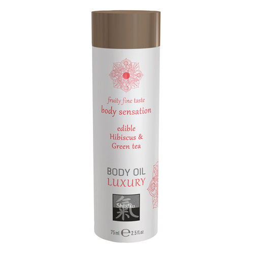 Shiatsu Luxe Eetbare Body Oil - Hibiskus & Groene Thee Shiatsu Luxe Eetbare Body Oil - Hibiskus & Groene Thee